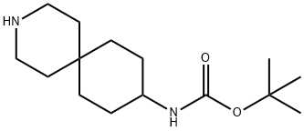 tert-butyl N-{3-azaspiro[5.5]undecan-9-yl}carbamate Struktur