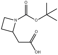 2-{1-[(tert-butoxy)carbonyl]azetidin-2-yl}acetic acid Structure