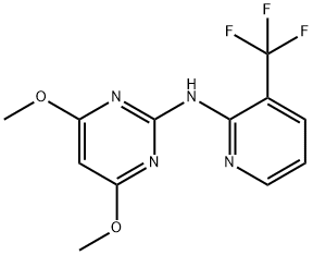 4,6-Dimethoxy-N-[3-(trifluoromethyl)-2-pyridinyl]-2-pyrimidinamine Structure