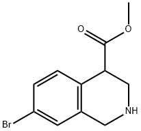 methyl 7-bromo-1,2,3,4-tetrahydroisoquinoline-4-carboxylate Struktur