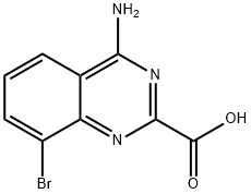 4-amino-8-bromoquinazoline-2-carboxylic acid Structure