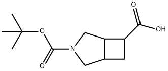 3-(tert-Butoxycarbonyl)-3-azabicyclo[3.2.0]heptane-6-carboxylic acid Struktur