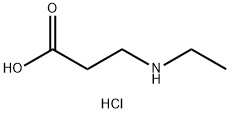 3-(ethylamino)propanoic acid hydrochloride Struktur