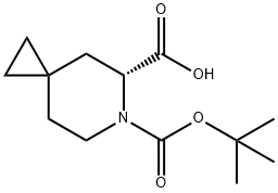 (R)-6-(tert-butoxycarbonyl)-6-azaspiro[2.5]octane-5-carboxylic acid Structure