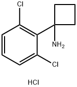 1-(2,6-Dichlorophenyl)cyclobutanamine Hydrochloride Struktur