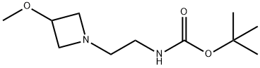 tert-butyl N-[2-(3-methoxyazetidin-1-yl)ethyl]carbamate Struktur