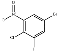 Benzene, 5-bromo-2-chloro-1-fluoro-3-nitro- Struktur