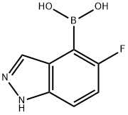 (5-fluoro-1H-indazol-4-yl)boronic acid Struktur