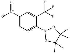 4-NITRO-2-(TRIFLUOROMETHYL)PHENYLBORONIC ACID, PINACOL ESTER Struktur