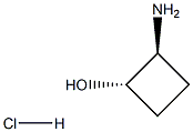 (1S,2S)-2-aminocyclobutan-1-ol hydrochloride Struktur