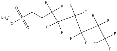 ammonium 3,3,4,4,5,5,6,6,7,7,8,8,8-tridecafluoro-1-octanesulfonate Struktur