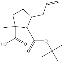 1-tert-butyl 2-methyl 5-(prop-2-en-1-yl)pyrrolidine-1,2-dicarboxylate Struktur