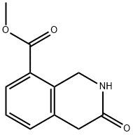 methyl 3-oxo-1,2,3,4-tetrahydroisoquinoline-8-carboxylate Struktur