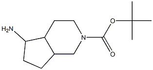 tert-butyl 5-aminooctahydro-2H-cyclopenta[c]pyridine-2-carboxylate Struktur