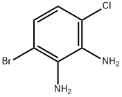 3-Bromo-6-chlorobenzene-1,2-diamine Struktur