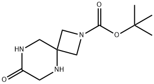 tert-butyl 7-oxo-2,5,8-triazaspiro[3.5]nonane-2-carboxylate Struktur