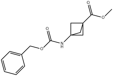 methyl 3-{[(benzyloxy)carbonyl]amino}bicyclo[1.1.1]pentane-1-carboxylate Struktur