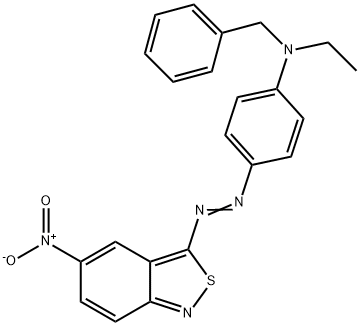 N-benzyl-N-ethyl-(4-(5-nitro-benzo[c]isothiazol-3-ylazo)phenyl)amine Struktur