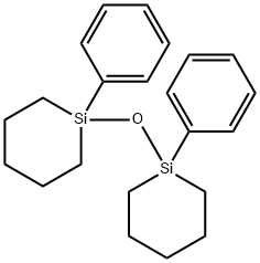 1,1'-OXYBIS(1-PHENYLSILACYCLOHEXANE) Struktur