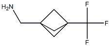 [3-(trifluoromethyl)bicyclo[1.1.1]pentan-1-yl]methanamine Struktur