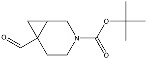 tert-butyl 6-formyl-3-azabicyclo[4.1.0]heptane-3-carboxylate Struktur