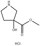 methyl 3-hydroxypyrrolidine-3-carboxylate hydrochloride Struktur