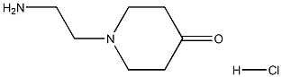 1-(2-aminoethyl)piperidin-4-one hydrochloride Struktur