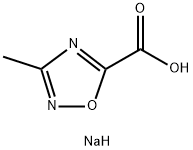 sodium 3-methyl-1,2,4-oxadiazole-5-carboxylate Struktur