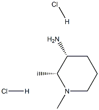 (2R,3R)-1,2-dimethylpiperidin-3-amine dihydrochloride Struktur