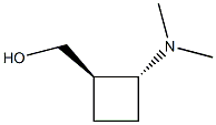 trans-2-(dimethylamino)cyclobutyl methanol Struktur