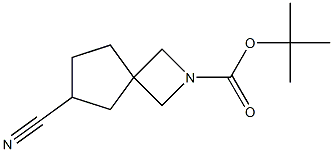 tert-butyl 6-cyano-2-azaspiro[3.4]octane-2-carboxylate Struktur