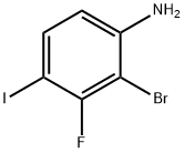 2-Bromo-3-fluoro-4-iodoaniline Struktur