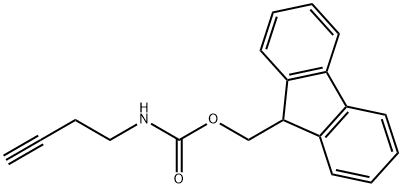 Carbamic acid, N-3-butyn-1-yl-, 9H-fluoren-9-ylmethyl ester Struktur