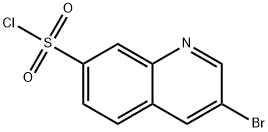 3-bromoquinoline-7-sulfonyl chloride Struktur