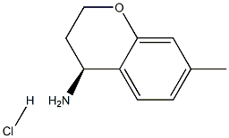 (4S)-7-METHYL-3,4-DIHYDRO-2H-1-BENZOPYRAN-4-AMINE HCl Struktur