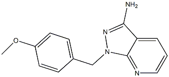 1-[(4-methoxyphenyl)methyl]-1H-pyrazolo[3,4-b]pyridin-3-amine Structure