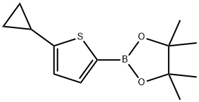 5-(Cyclopropyl)thiophene-2-boronic acid pinacol ester Struktur