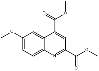 dimethyl 6-methoxyquinoline-2,4-dicarboxylate Struktur