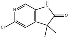 5-Chloro-3,3-dimethyl-1,3-dihydro-2H-pyrrolo[2,3-c]pyridin-2-one Struktur