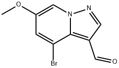 Pyrazolo[1,5-a]pyridine-3-carboxaldehyde, 4-bromo-6-methoxy- Struktur