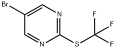 5-bromo-2-[(trifluoromethyl)sulfanyl]pyrimidine Struktur