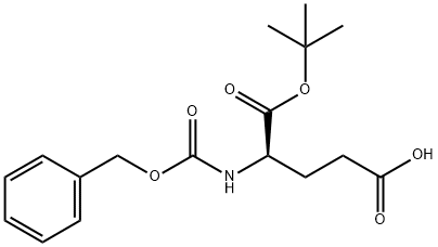 D-Glutamic acid, N-[(phenylmethoxy)carbonyl]-, 1-(1,1-dimethylethyl) ester Struktur