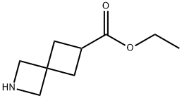 2-Azaspiro[3.3]heptane-6-carboxylic acid, ethyl ester Struktur