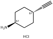 trans-4-Ethynylcyclohexanamine hydrochloride Struktur