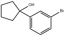 1-(3-Bromophenyl)cyclopentan-1-ol Struktur