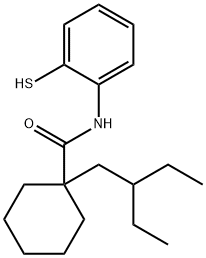 1-(2-Ethylbutyl)-N-(2-sulfanylphenyl)cyclohexanecarboxaMide Struktur