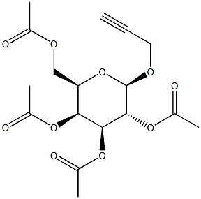 Propargyl 2,3,4,6-tetra-O-acetyl-b-D-galactopyranoside Struktur