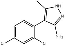 4-(2,4-Dichloro-phenyl)-5-methyl-2H-pyrazol-3-ylamine Struktur