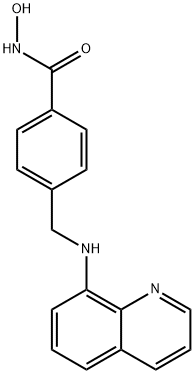 Benzamide, N-hydroxy-4-[(8-quinolinylamino)methyl]- Struktur