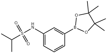 2-Propanesulfonamide, N-[3-(4,4,5,5-tetramethyl-1,3,2-dioxaborolan-2-yl)phenyl]- Struktur